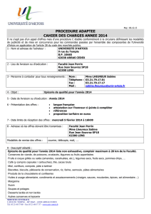 cahier des charges annee 2014