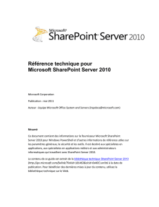 Produits SharePoint Server 2010 - Center