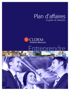 CLDEM - PLan d`affaires et Guide de rédaction