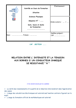 Exercices sur la vitesse moyenne CAP - Maths
