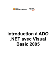 1.2) Les objets ADO.Net 2.0
