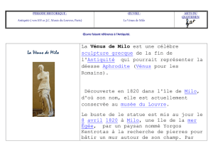 PERIODE HISTORIQUE : Antiquité ( vers 100 av.J.C, Musée du