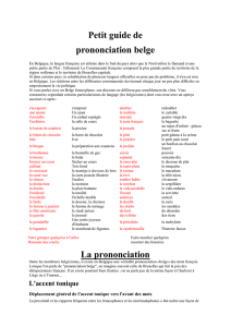 Prononciation belge