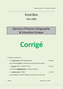Corrigé du Brevet Blanc - Collège Jean Moulin Arnouville(95400)