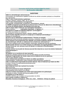 Correction auto-évaluation n°2 - IFSI Charles-Foix