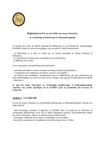 Règlement (fichier ) - Société Préhistorique française