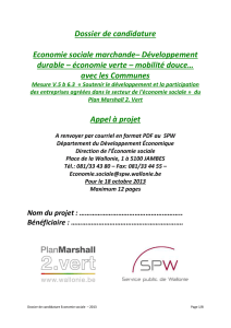 Appel à projet - Economie@Wallonie