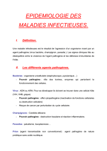 epidemiologie des maladies infectieuses