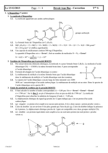 1. La molécule d`ibuprofène