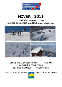 HIVER 2011 LURISIA Piemont- Italie AURON COLMIANE