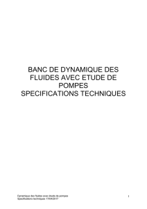 cahier des charges du banc dynamique des fluides