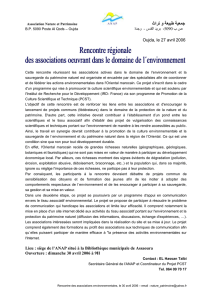 Communiqué de presse (français) - l`Association Nature et Patrimoine