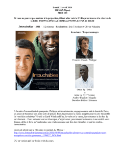 Intouchables – page 1 Lundi 21 avril 2014 19h30 (7:30pm) MBH