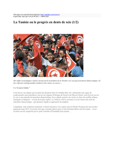 La Tunisie ou le progrès en dents de scie (1/2) : Kapitalis : http