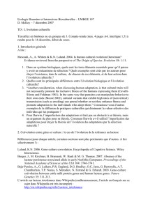 Ecologie Humaine et Interactions Bioculturelles – UMBGE 107