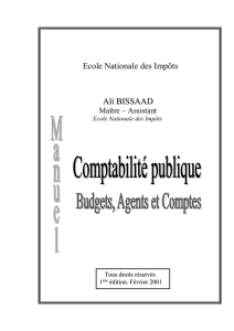 Comptabilité publique : Budgets, Agents et Comptes