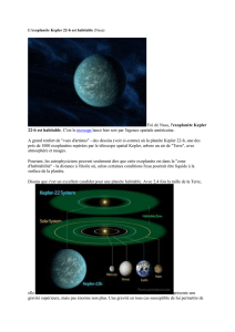 L`exoplanète Kepler 22-b est habitable (Nasa) Foi de Nasa, l