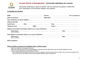 Master 120 en sciences de gestion - Université catholique de Louvain