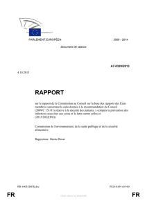 RAPPORT sur le rapport de la Commission au Conseil