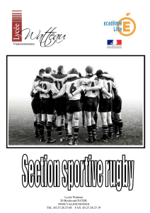 Dossier inscription section rugby 2016