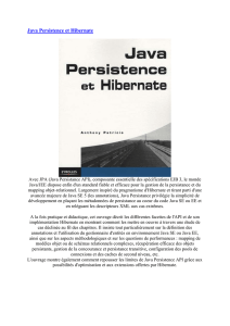 Java Persistence et Hibernate Avec JPA (Java Persistance API