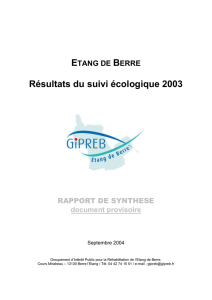 suivi écologique 2003