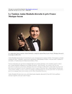 Le Tunisien Amine Bouhafa décroche le prix France