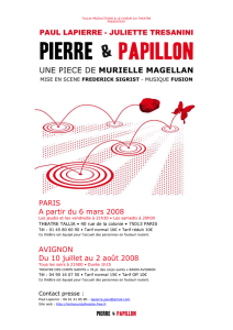 Pierre et Papillon - Le Choeur Du Théâtre