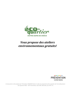 1. Représentations de l`environnement - Prevention CDN-NDG