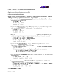 Sciences 10 Ch 6 - Notes eleves