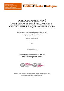 Dialogue public-privé - Public Private Dialogue