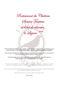 Restaurant du Château Service Traiteur et hôtel de charme, le Ligaro
