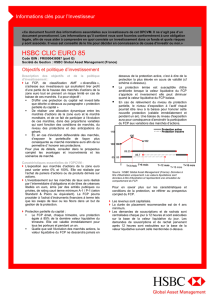 HSBC CLIC EURO 85 - HSBC Global Asset Management France