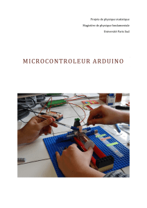 microcontroleur arduino - Université Paris-Sud