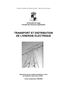 transport et distribution de l`energie electrique