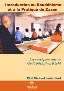 Introduction au Bouddhisme et à la Pratique de Zazen