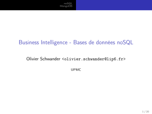 Business Intelligence - Bases de données noSQL