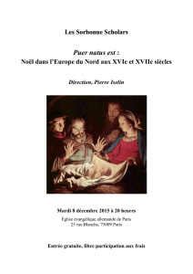Puer natus est - Service culturel de Paris-Sorbonne