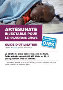 artésunate - Medicines for Malaria Venture