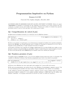 Programmation Impérative en Python