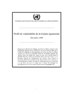 Profil de vulnérabilité de la Guinée équatoriale