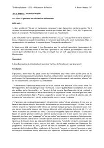 TD Métaphysique – L2/S1 – Philosophie de l`action V. Boyer