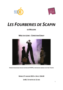 Molière, Les Fourberies de Scapin, mise en scène Christian Esnay
