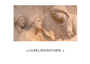 « LA RELATION D`AIDE »