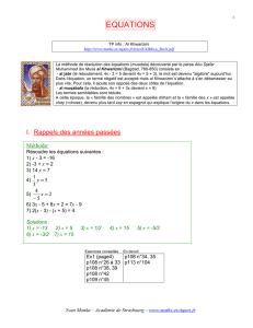 equations - maths et tiques