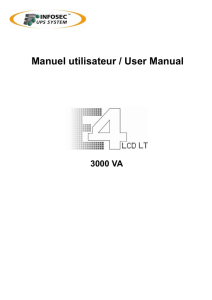 Manuel utilisateur / User Manual