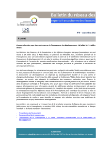 Calendrier - Organisation internationale de la Francophonie