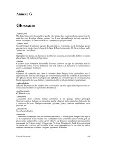 Glossaire - Unicode et ISO 10646 en français