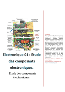 Electronique 01 : Etude des composants electroniques.