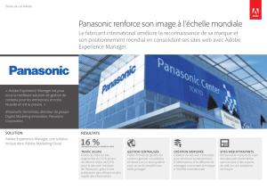 Panasonic renforce son image à l`échelle mondiale